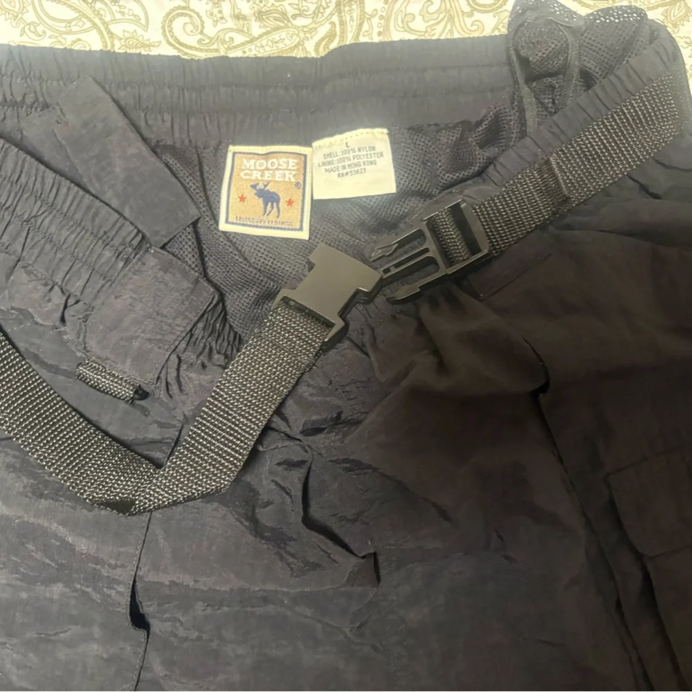 Nylon cargo shorts